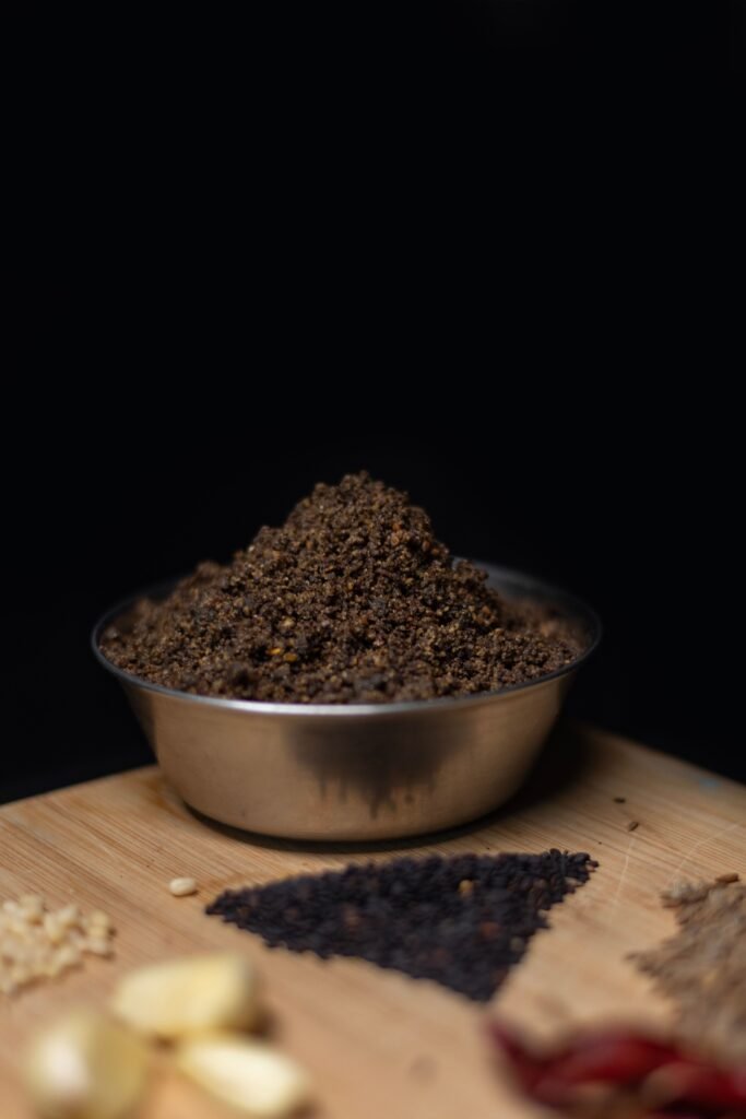 Nalla Karam Podi / Spiced Lentil & Chilli Powder
